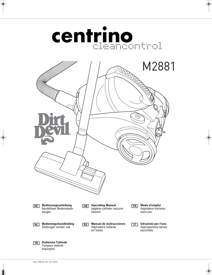Dirt Devil CENTRINO M2881 User manual