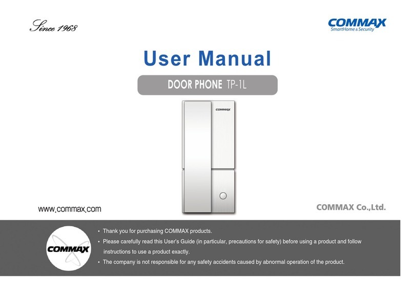 Commax TP-1L user manual