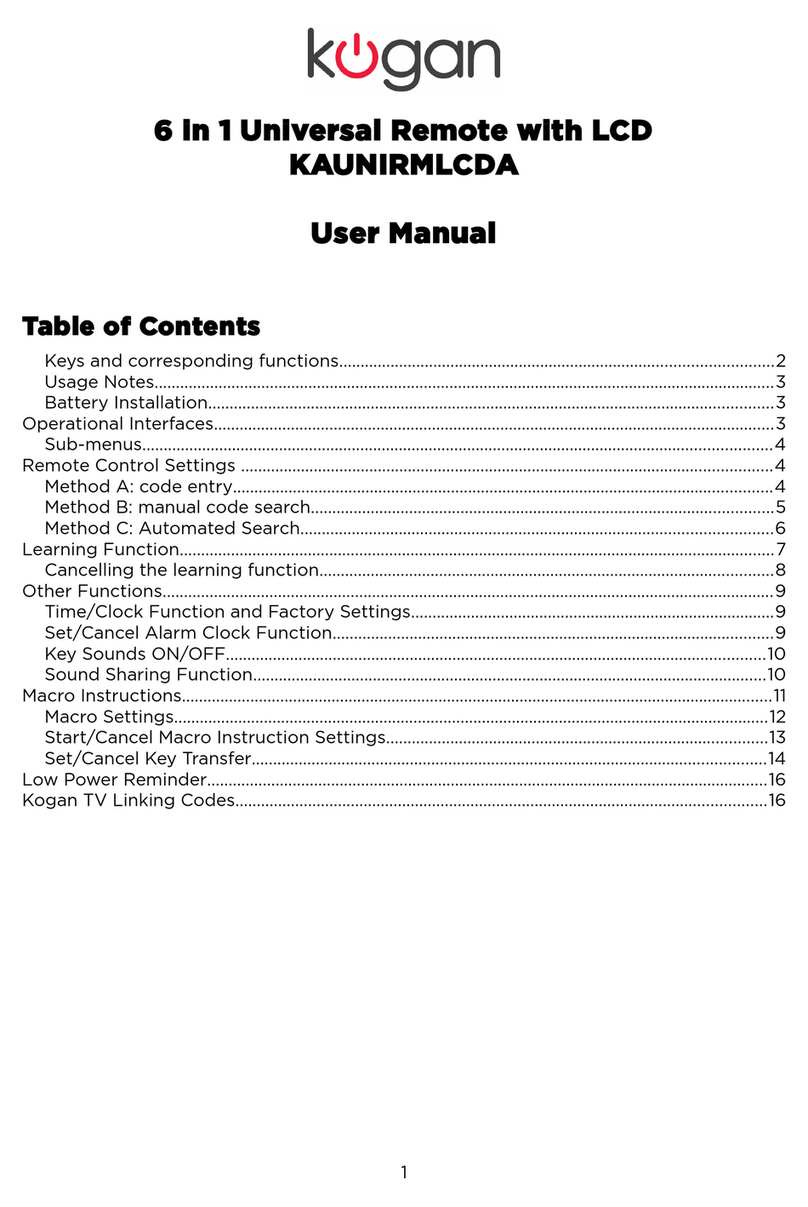 Kogan KAUNIRMLCDA user manual