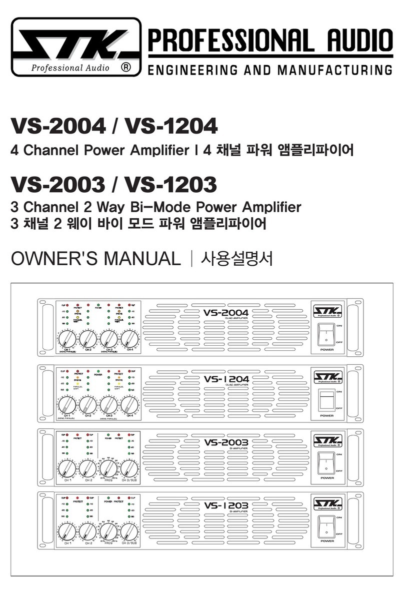 STK Professional Audio VS-2004 owner's manual