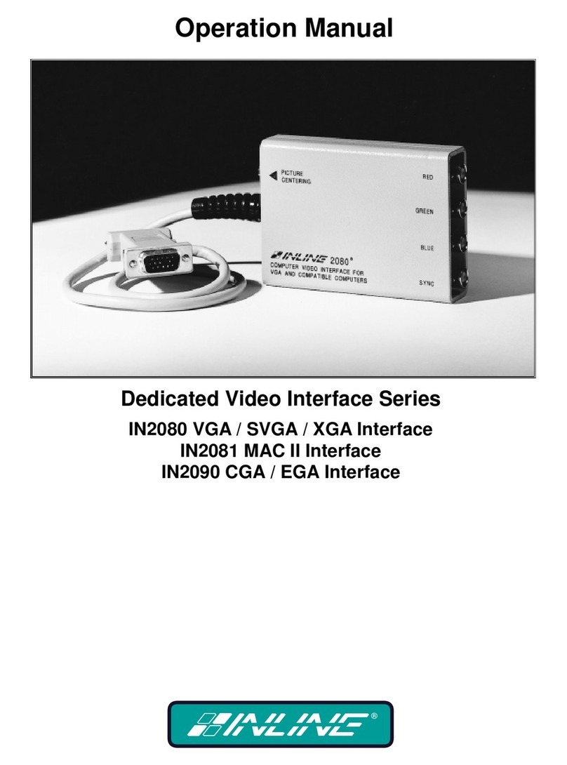 Inline IN2080 User manual Inline IN2080 User manual