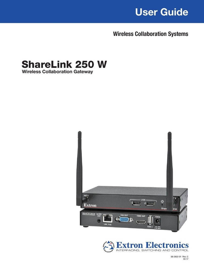 Extron electronics ShareLink 250 W User manual