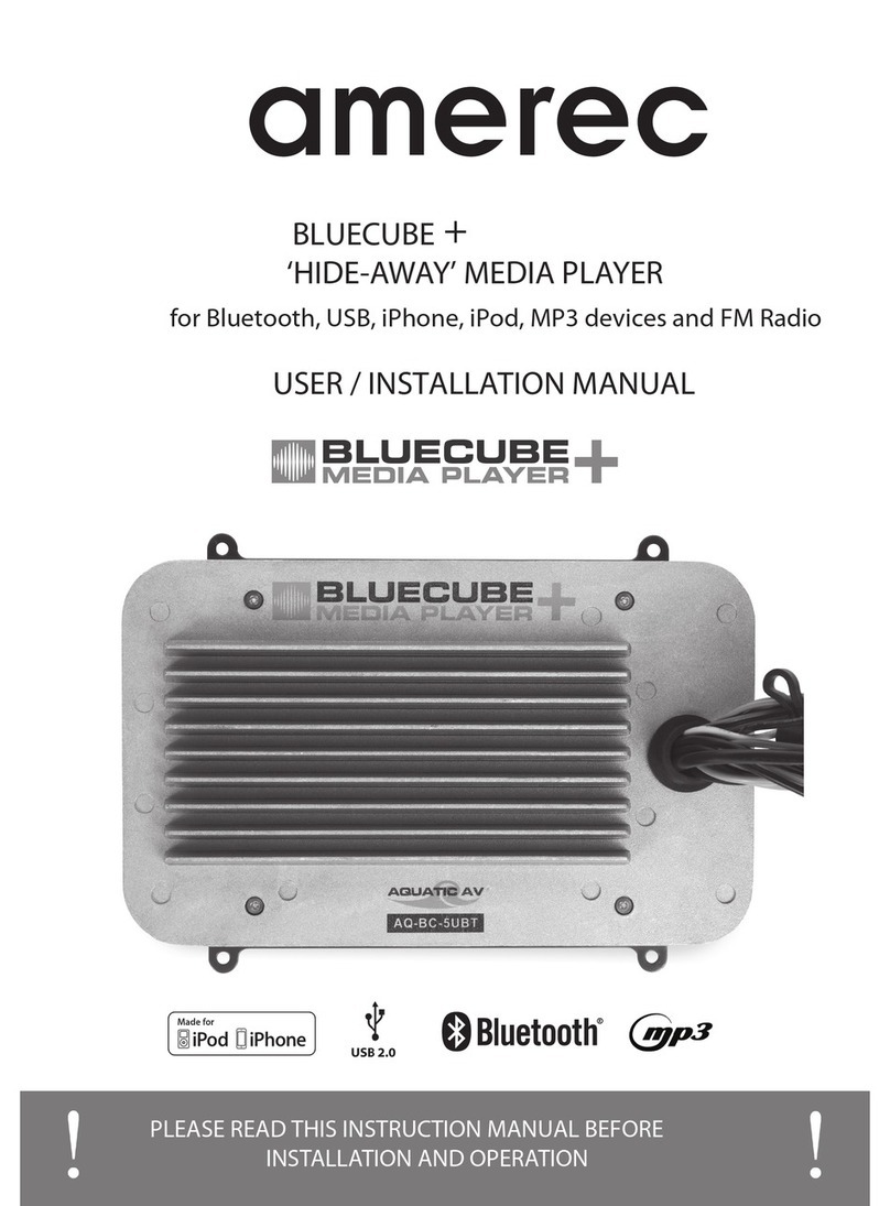 Amerec BLUECUBE + User & installation manual