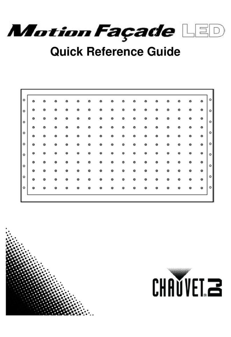 Chauvet MotionFacade LED Quick reference guide