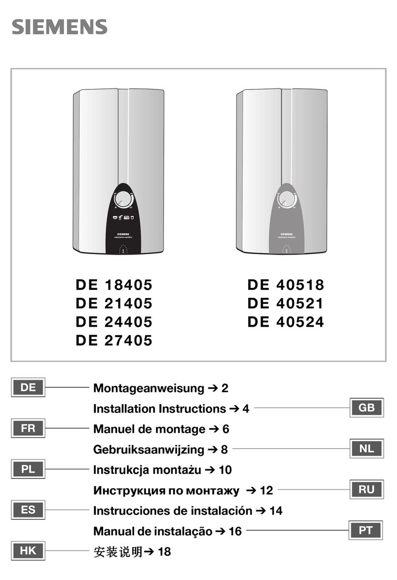 Siemens DE 21405 User manual