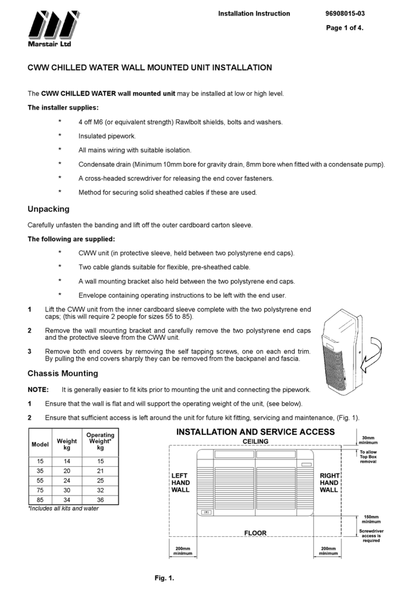 Marstair CWW 15 User manual Marstair CWW 15 User manual