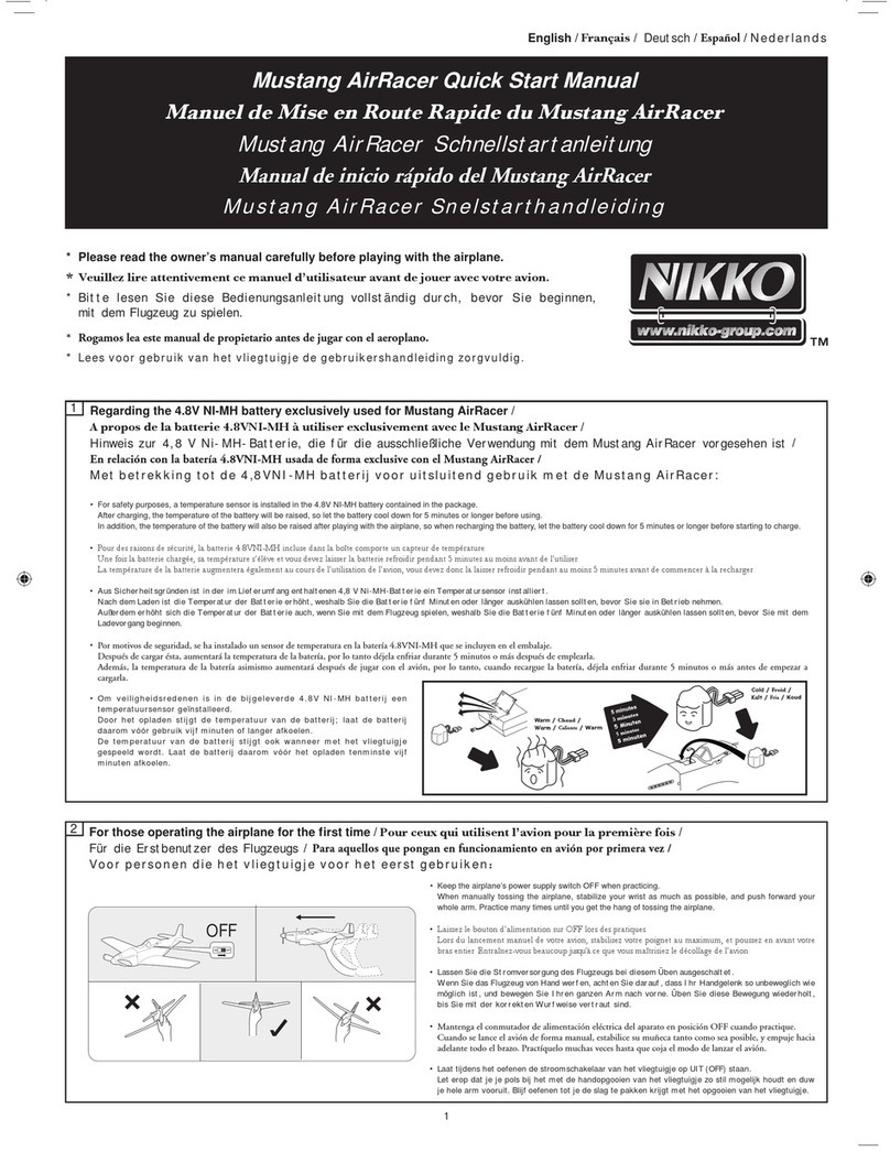 Nikko Mustang AirRacer Instruction manual