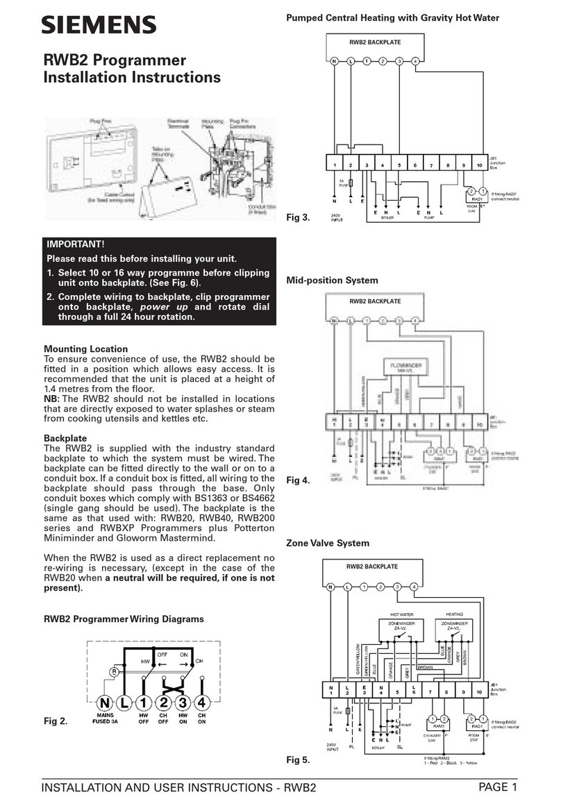 Siemens RWB2 User manual Siemens RWB2 User manual