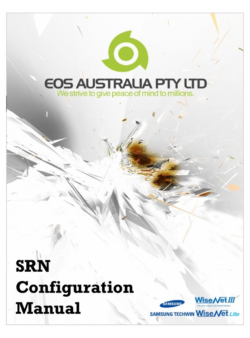 EOS Australia PTY LTD SRN-1670D Configuration manual