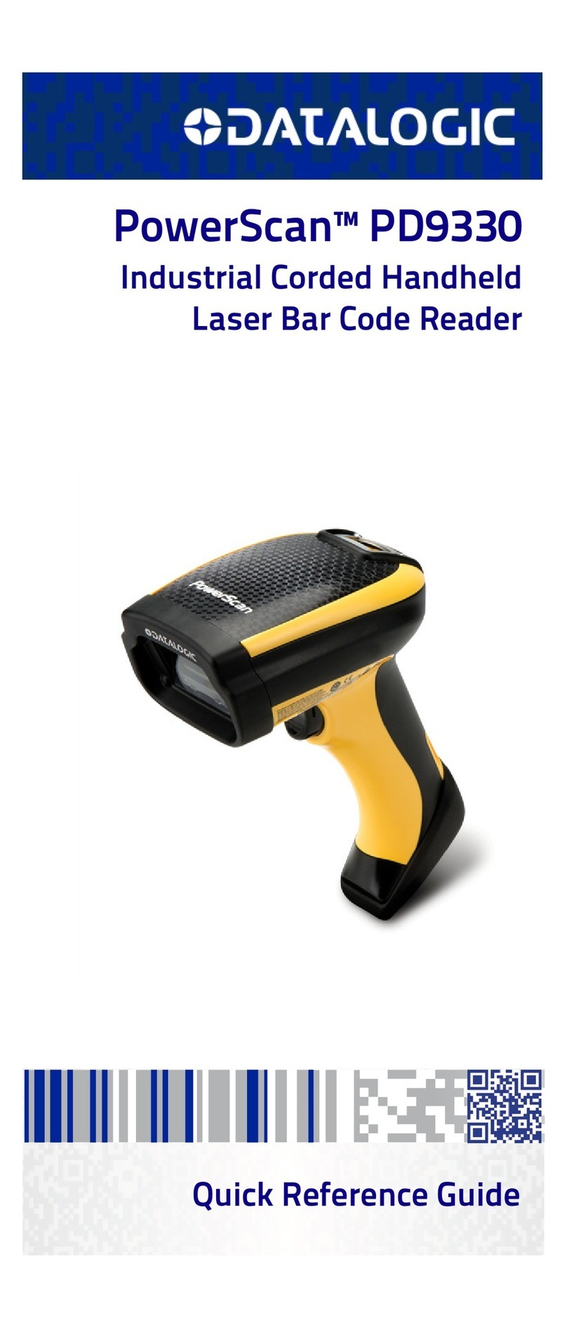 Datalogic PD9330 Quick reference guide