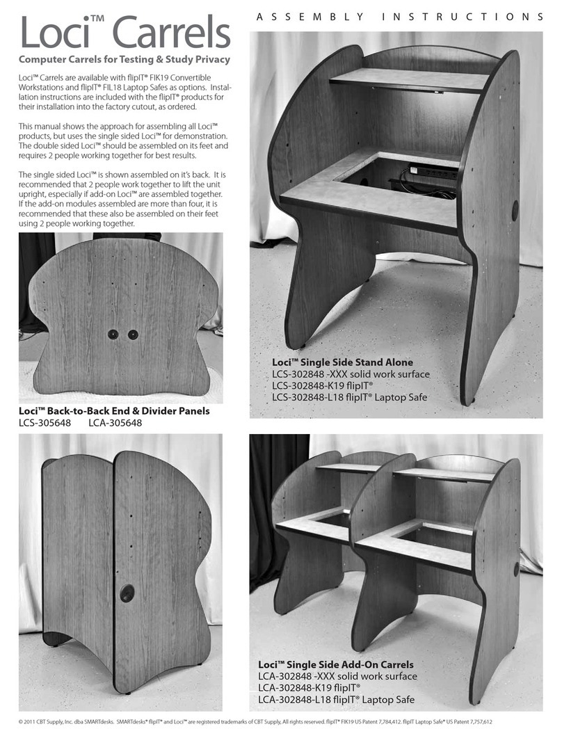 SMARTdesks Loci Back-to-Back User manual
