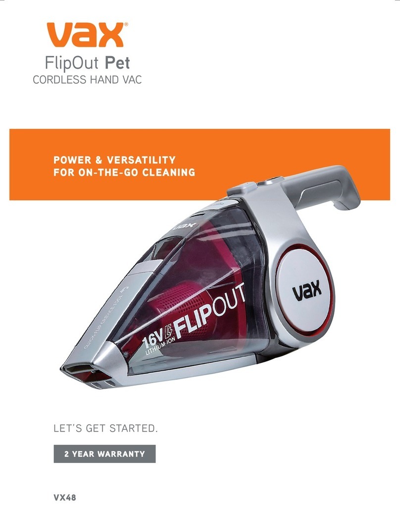 Vax VX48 User manual Vax VX48 User manual