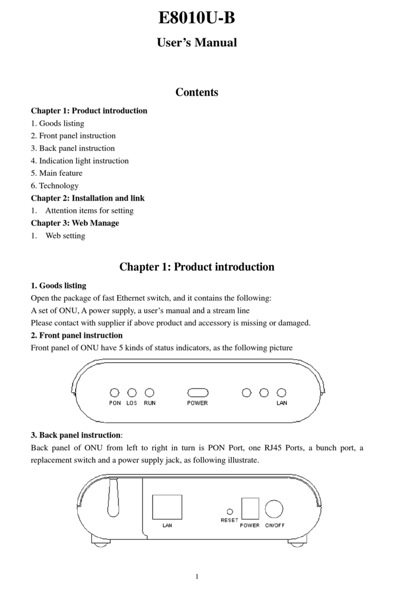 XtendLan GONU10E User manual