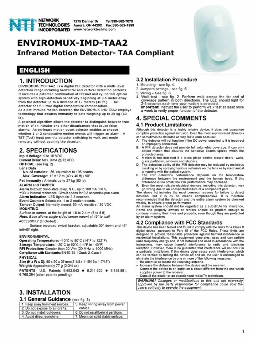 NTI enviromux-imd-taa2 user manual