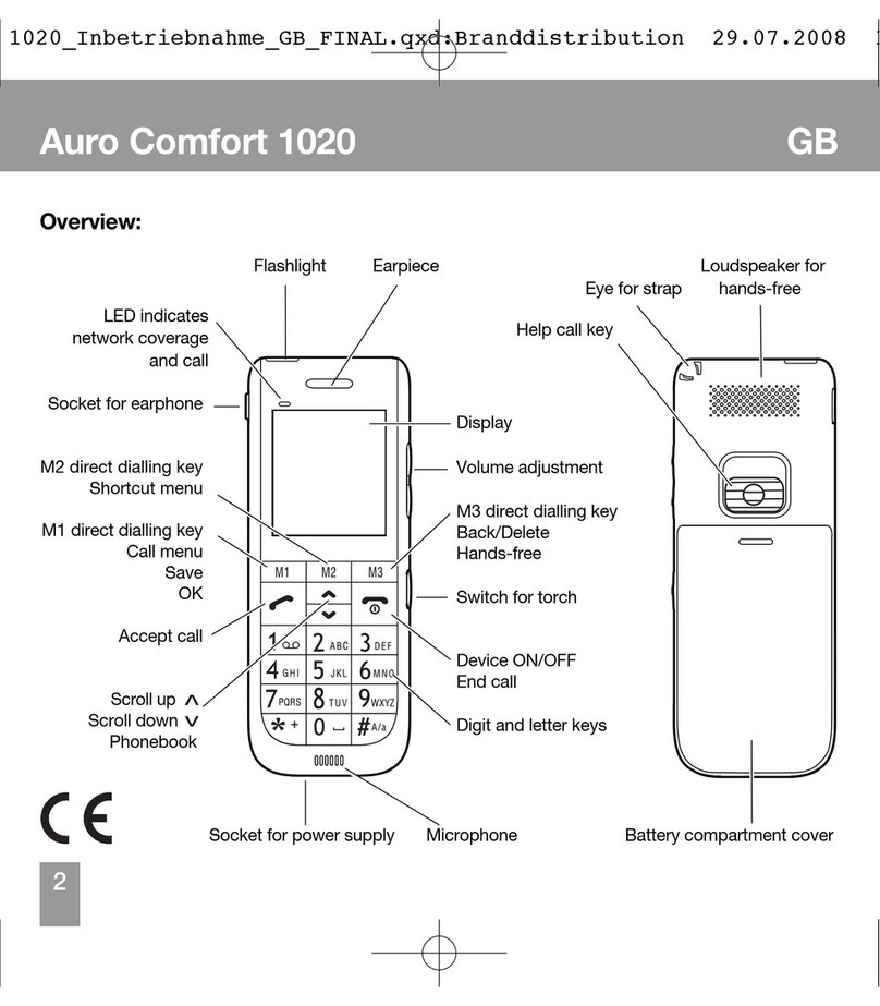 AURO comfort 1020 user manual