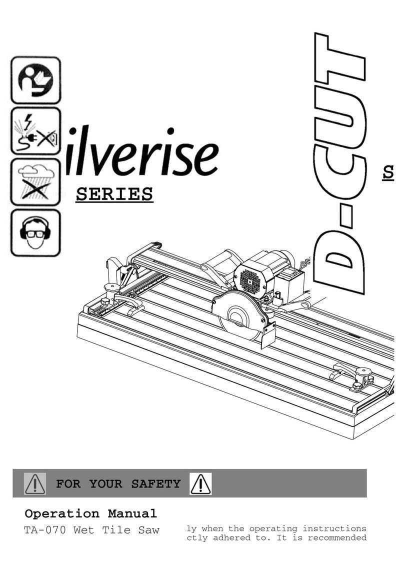 D-CUT TA-070 Operation manual