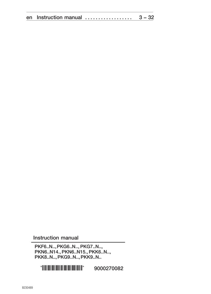 Bosch PKG6..N series User manual