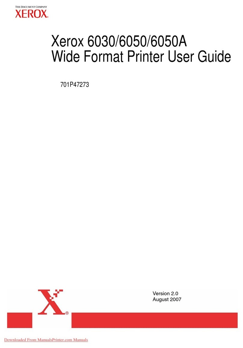 Xerox Wide Format 6030 User manual