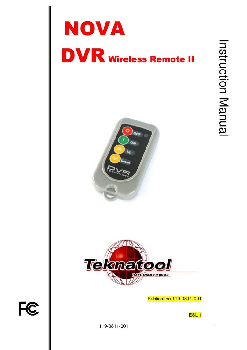 Teknatool NOVA instruction manual