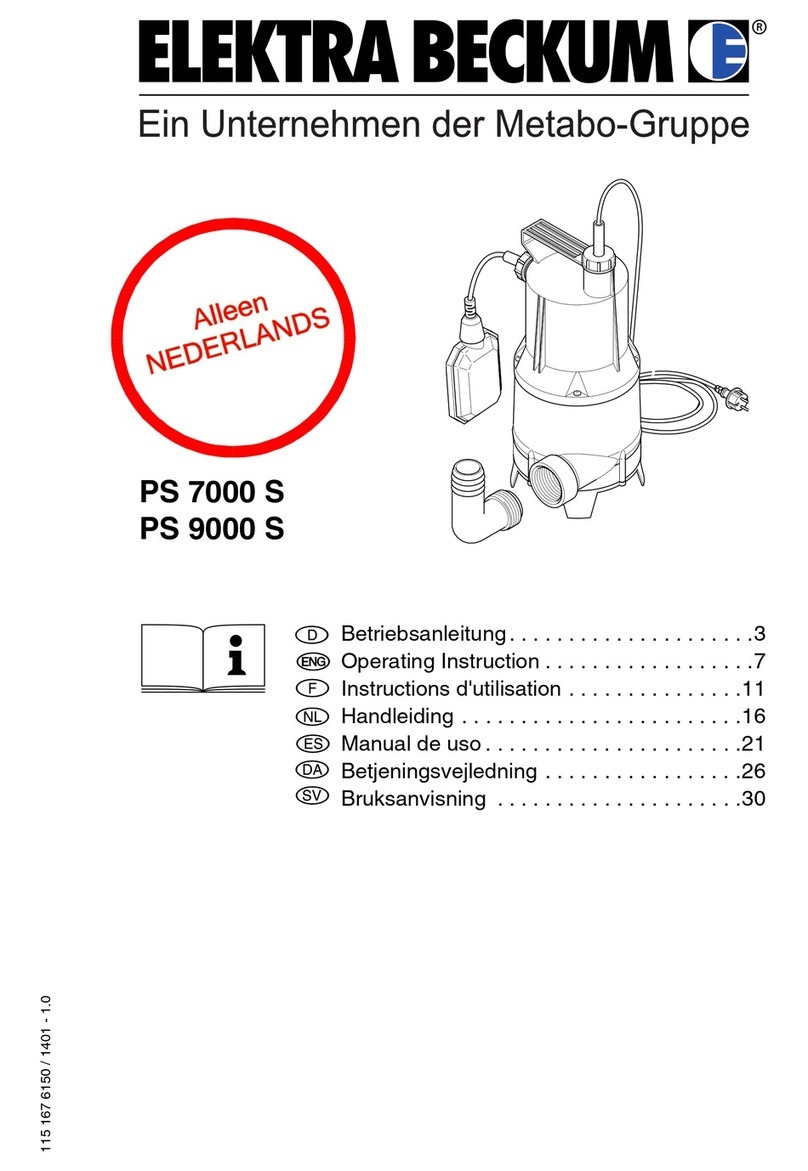 Elektra Beckum PS 7000 S operating manual