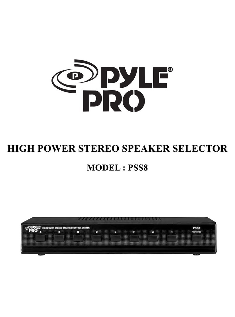 Pyle Pro PSS8 User manual