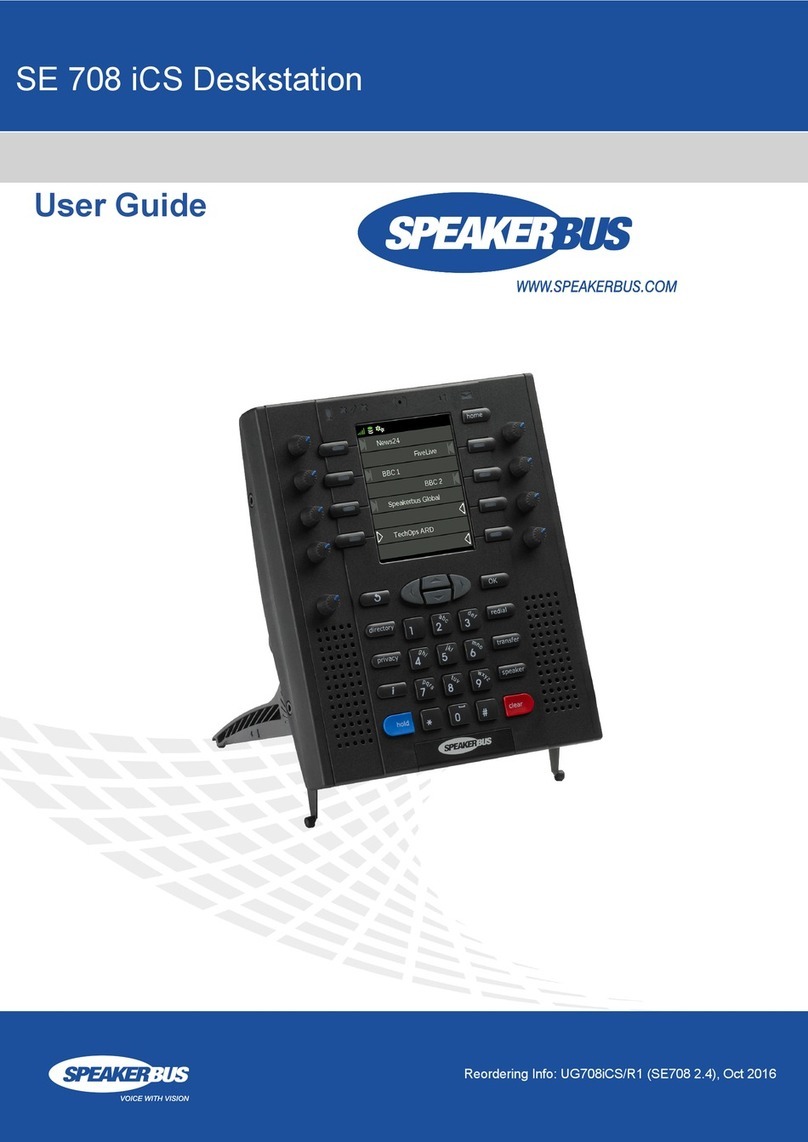 Speakerbus SE 708 iCS user guide