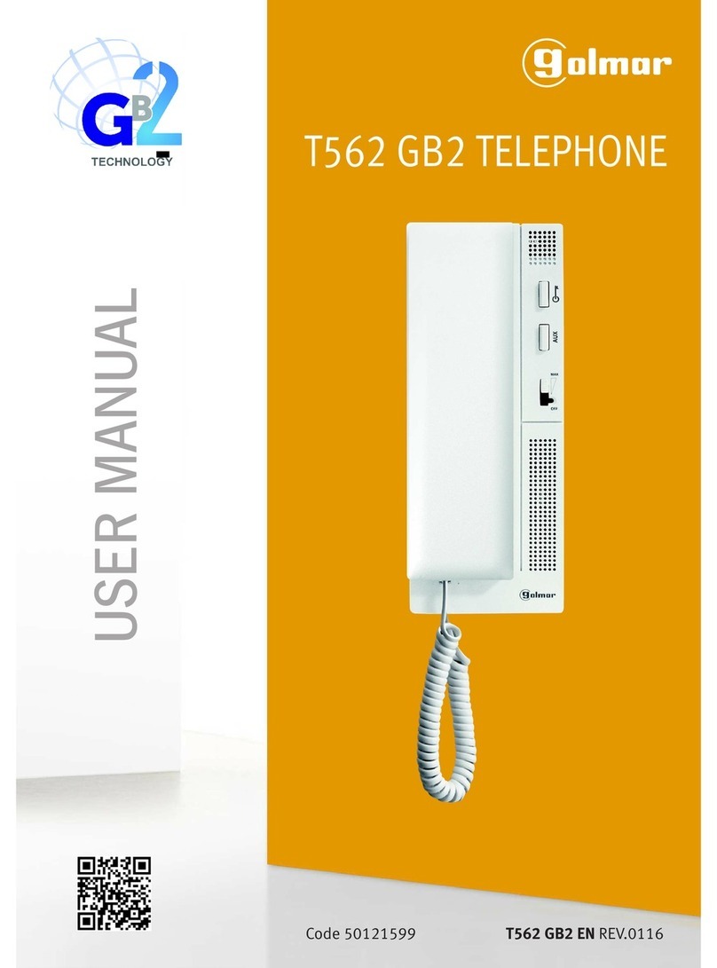 golmar T562 GB2 User manual golmar T562 GB2 User manual