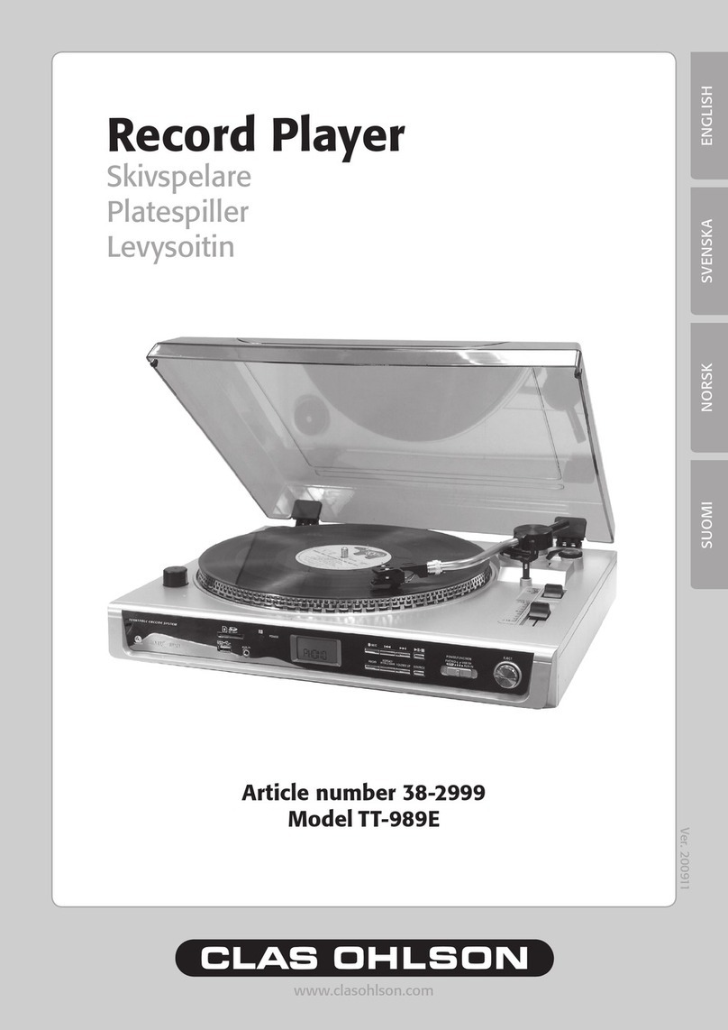 Clas Ohlson TT-989E instruction manual