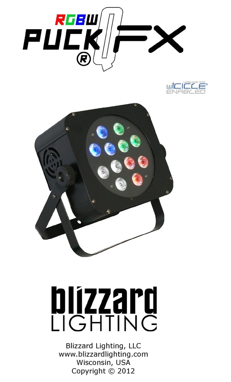 Blizzard Lighting Puck QFX user manual
