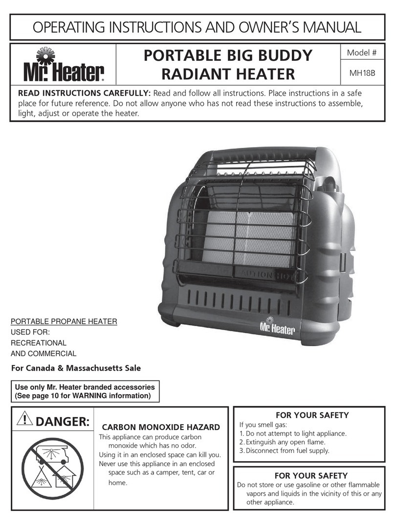 MrHeater MH18B Operating instructions and owner's manual