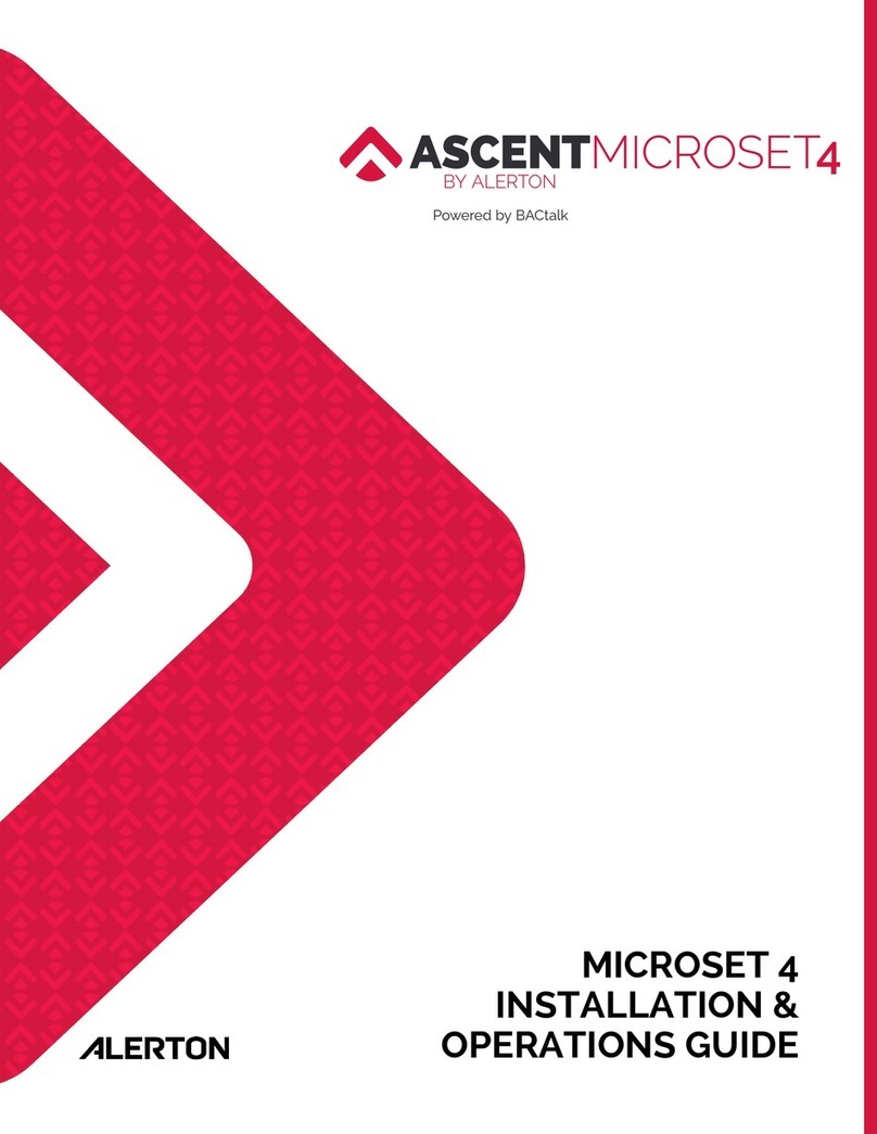 ALERTON MICROSET 4 Installation & operation guide ALERTON MICROSET 4 Installation & operation guide
