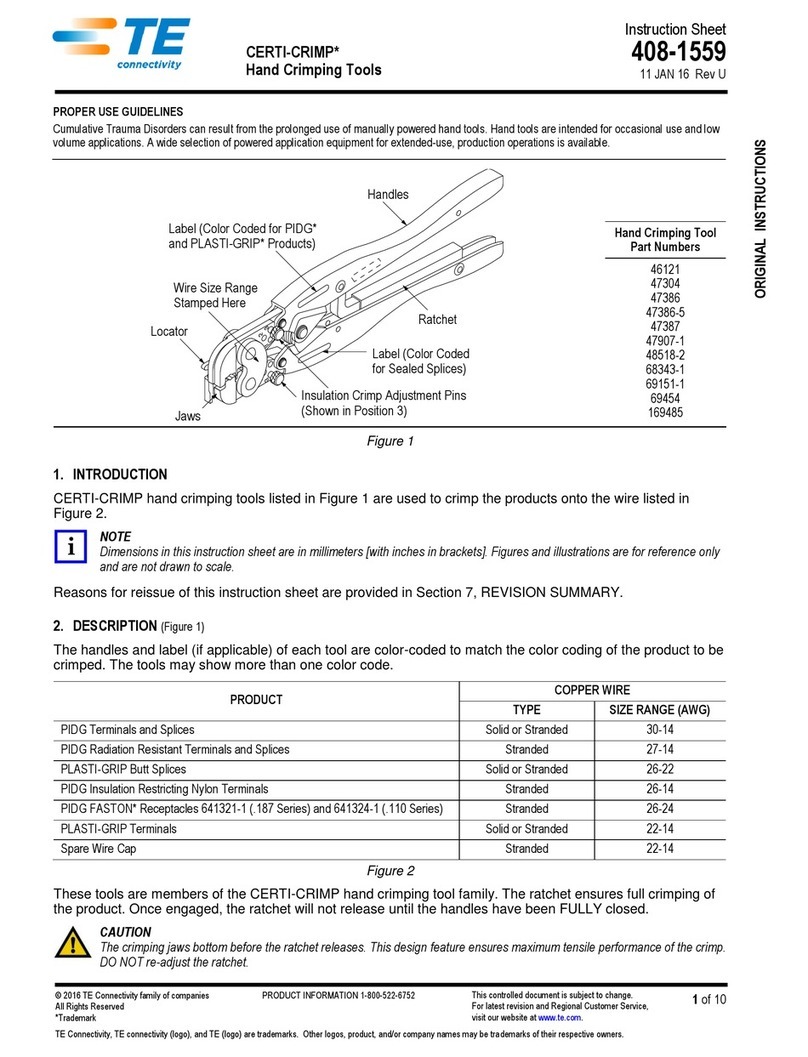 TE CERTI-CRIMP instruction sheet