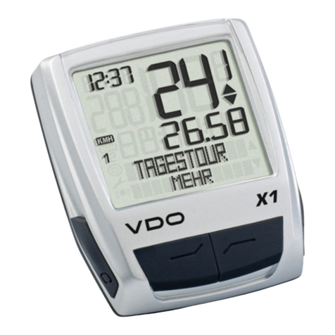 VDO X1 instruction manual