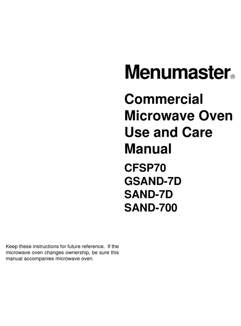 Menumaster CFSP70 User manual