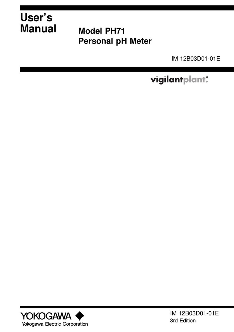 YOKOGAWA PH71 user manual