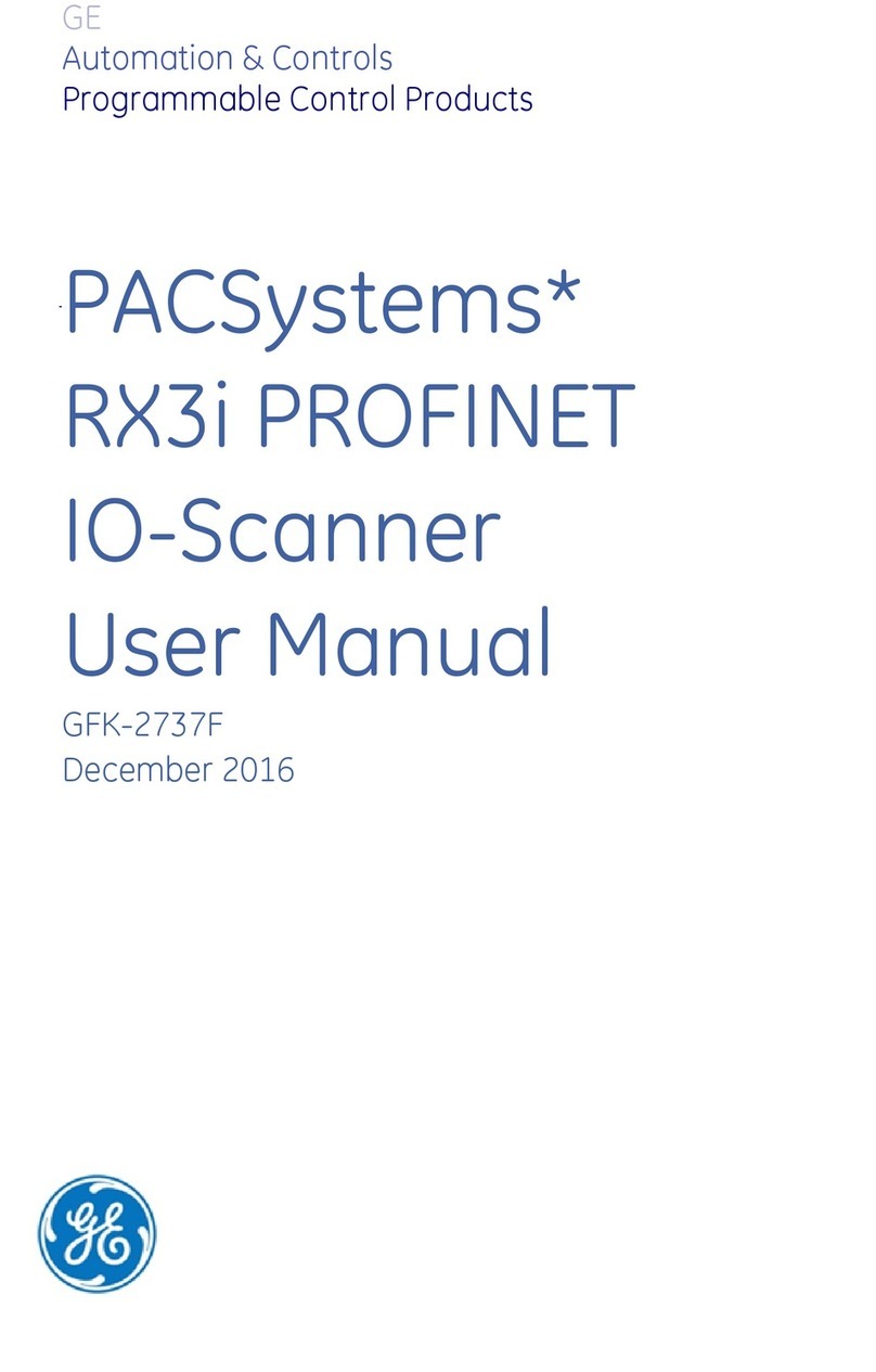 GE RX3i PROFINET User manual