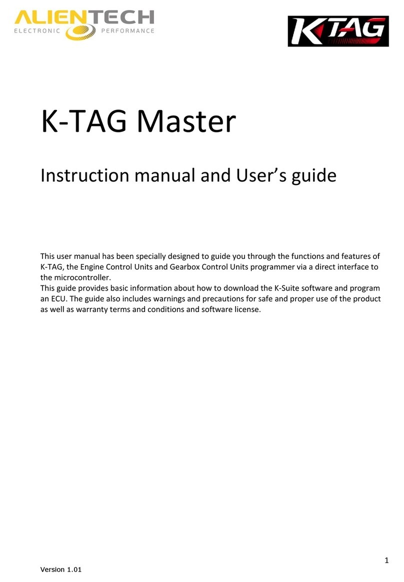 AlienTech K-TAG Master Instruction manual and users guide AlienTech K-TAG Master Instruction manual and users guide