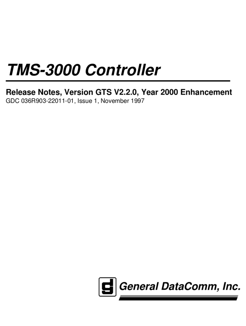 General DataComm TMS-3000 Release notes