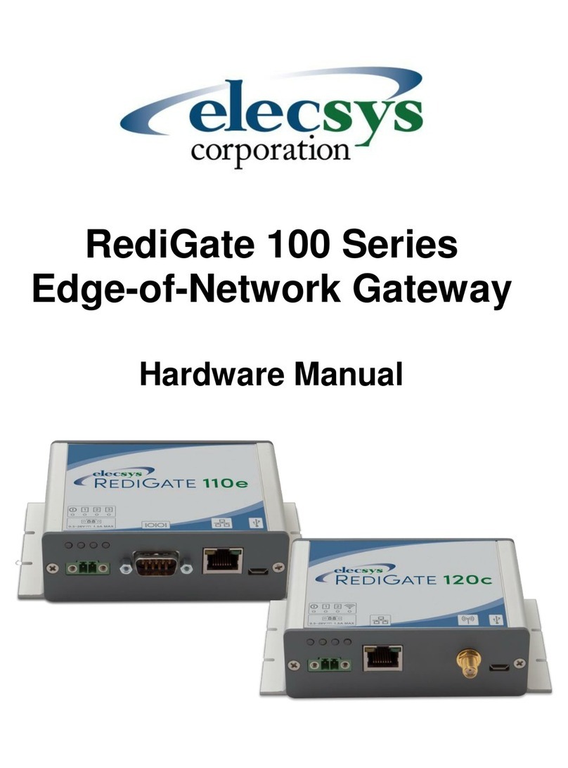 Elecsys RediGate 100 Series Hardware manual