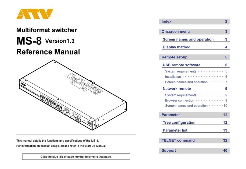 ATV MS-8 User manual