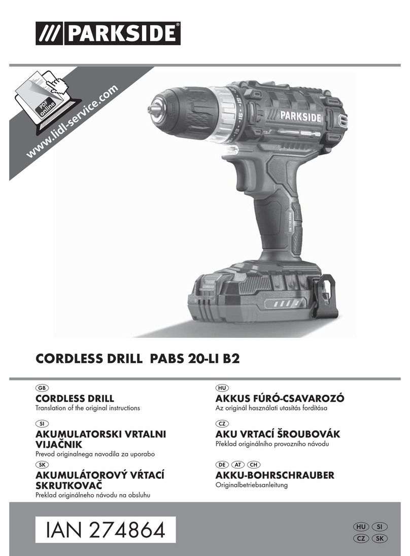 Parkside PABS 20-LI B2 User manual