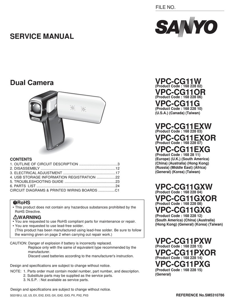 Sanyo VPC-CG11W User manual