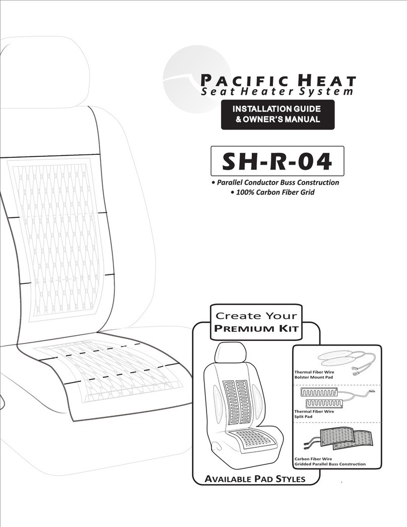 Pacific Heat SH-R-04 Installation guide and owner's manual