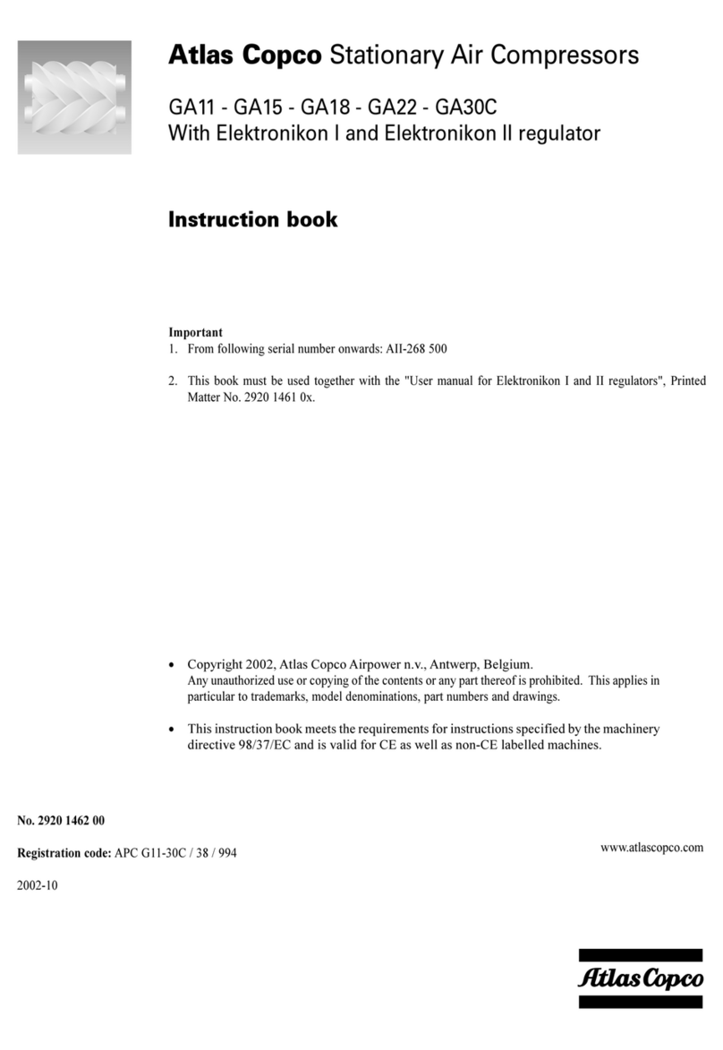 Atlas Copco GA11 Instruction book