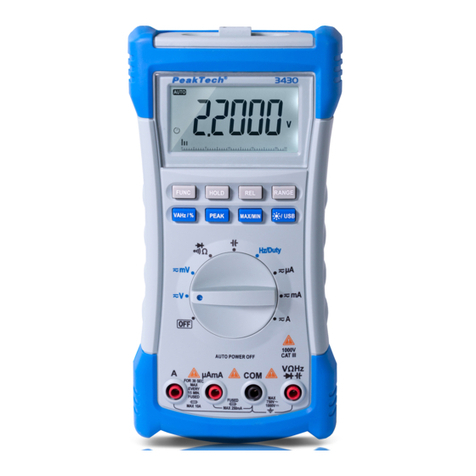 PeakTech 3430 User manual