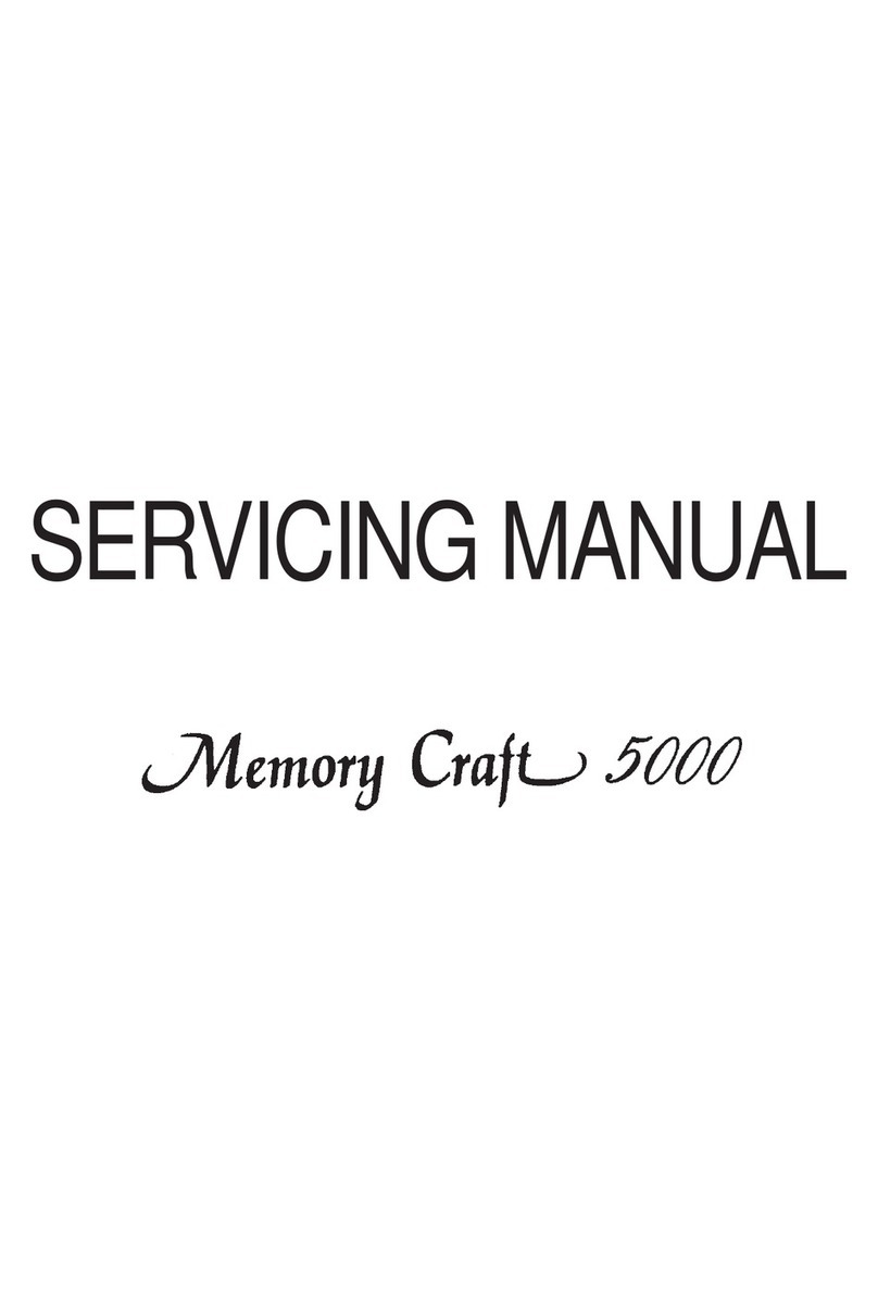 Janome Memory Craft 5000 Servicing manual