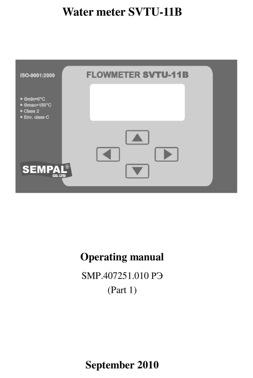 Flowmeter SVTU-11B operating manual