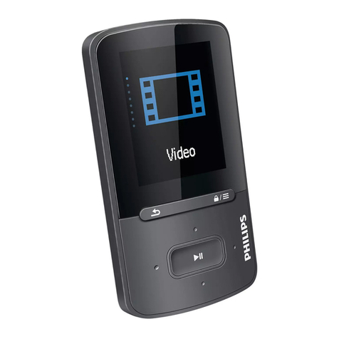 Philips GoGear SA4VBE User manual