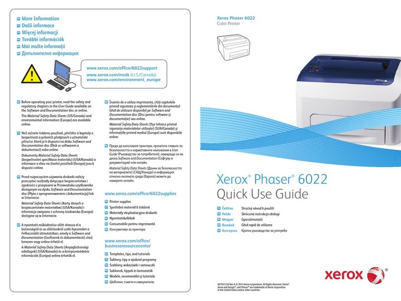 Xerox Phaser 6022 Operating manual