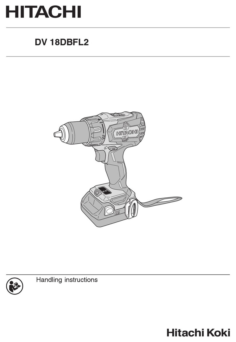 Hitachi DV 18DBFL2 Handling instructions